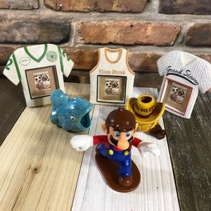 Lot Of 6 Items.3 PhotoFrame 4”.Fish, A Toy &Cowboy
